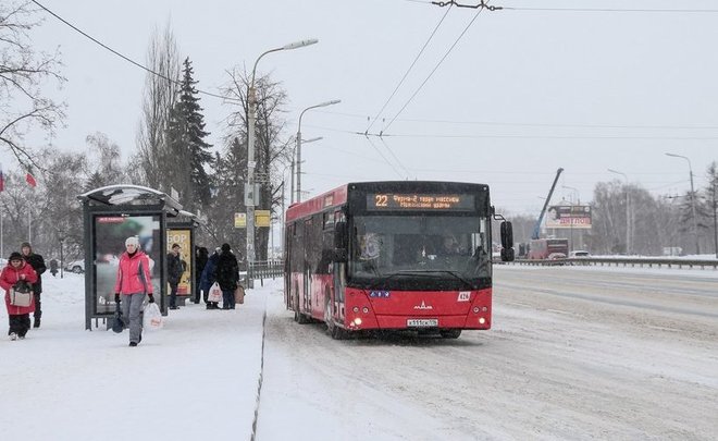 Автобус Зимой Фото