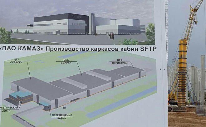 Минниханов открыл в Челнах школу и новый бассейн, посетил стройплощадку завода КАМАЗ и АПК «Камский»