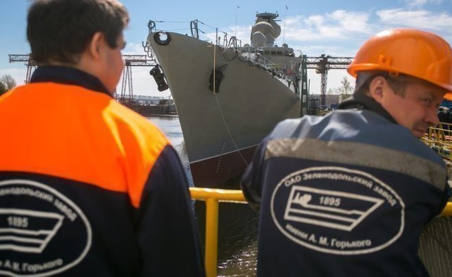 На Зеленодольском заводе спустили на воду пограничный сторожевой корабль «Анадырь»