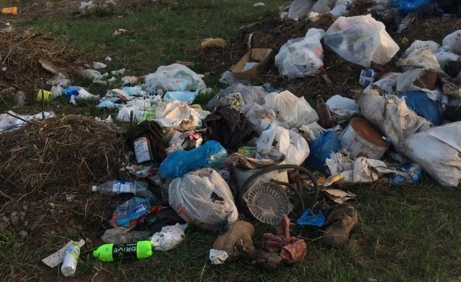 На территории села в Арском районе ликвидировали свалку, которая появилась из-за местных жителей
