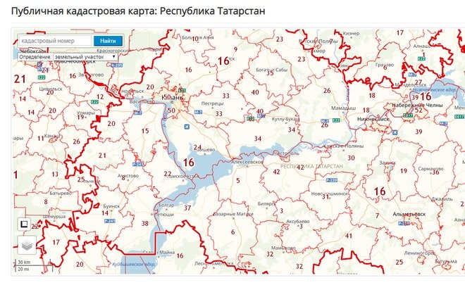 Единая кадастровая карта татарстана