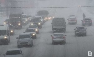 Татарстанцев предупредили о метели, порывистом ветре и сильном гололеде ночью 2 февраля