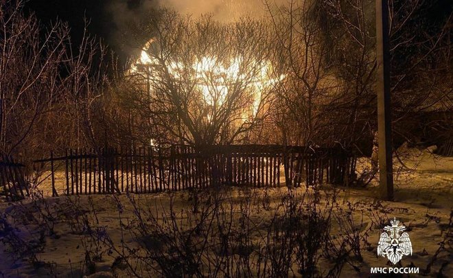 В Татарстане в селе Слобода загорелся дом из-за непотушенной сигареты