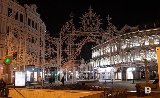 Световые инсталляции установят в центре Казани и на следующий год