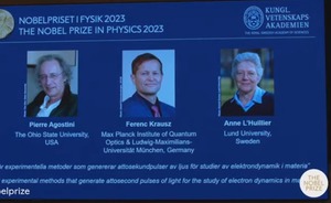 Нобелевскую премию по физике присудили за создание методов изучения динамики электронов в веществе