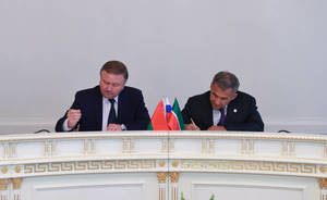 Минниханов и премьер-министр Белоруссии подписали протокол по итогам встречи в Казани