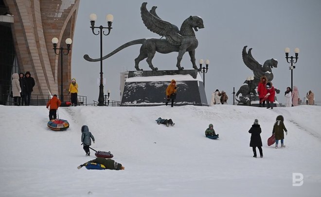 В начале первой рабочей недели года в Татарстане ожидается до -11 градусов и снег
