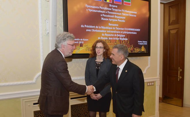 Минниханов встретился с послом Бельгии в РФ Жаном Артуром Режибо