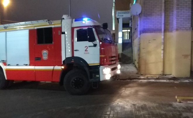 В центре Казани произошел пожар в офисном здании