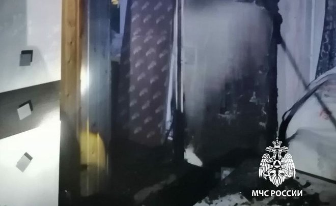 На пожаре в Тукаевском районе Татарстана пострадал мужчина