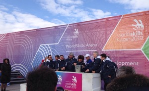 Минниханов заложил первый камень в фундамент будущего экспо-центра к чемпионату WorldSkills-2019
