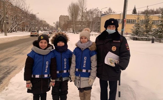 Госавтоинспекция Казани провела профилактическое мероприятие «На дороге юный пешеход»