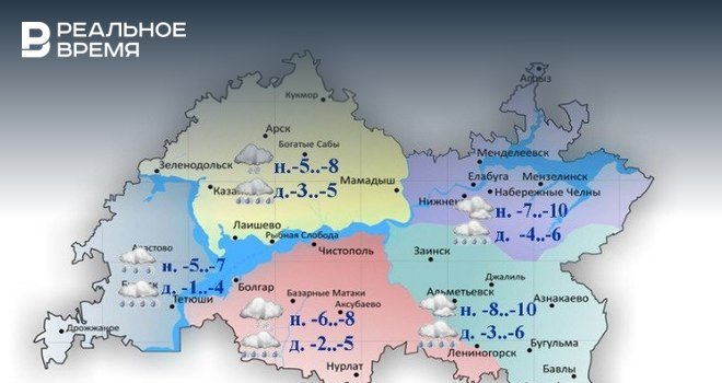 Карта дождя по татарстану