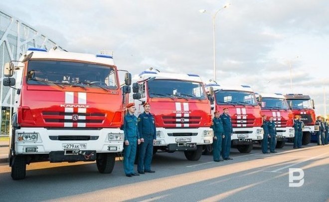 В Казани ликвидировали пожар возле жилого комплекса