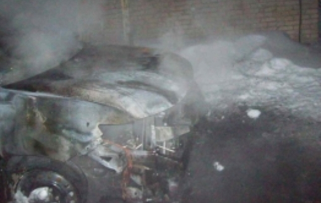 В Советском районе Казани сгорел автомобиль