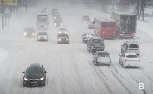 МЧС Татарстана предупредило о сильном снеге и заносах на дорогах
