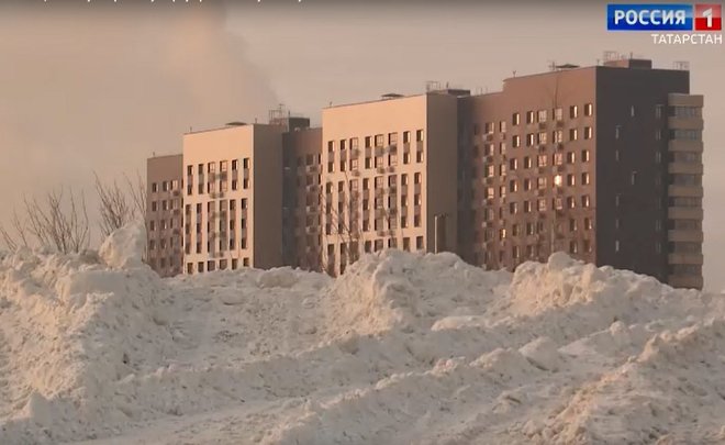 В Казани обнаружили незаконную свалку снега