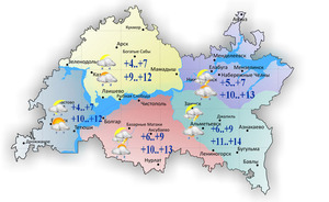 Синоптики Татарстана предупредили о дождях и грозах