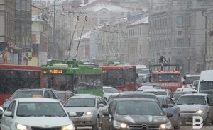 Сегодня в Казани самая длинная пробка составила 3,6 километра