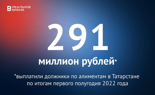 В Татарстане должники за полгода выплатили алименты на 291 млн рублей — это много или мало?