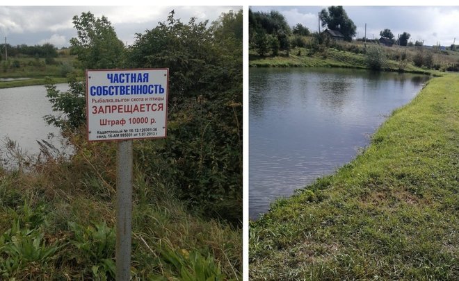 В Бугульминском районе Татарстана физлицо незаконно приватизировало пруд