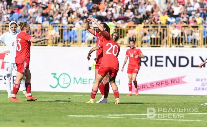 Алсу Абдуллина забила первый гол за команду России в товарищеском матче со сборной Ирана в Казани