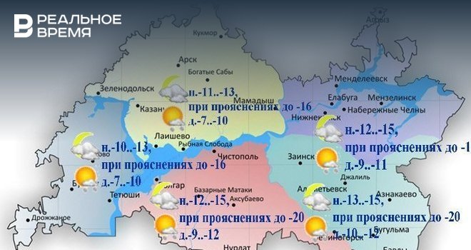 Карта погоды в татарстане онлайн