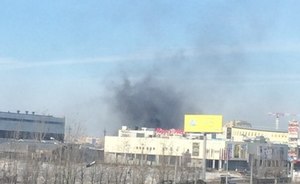В Казани произошел пожар на территории ПАТП-2, возле ТРЦ «Южный»