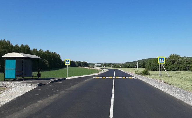 В Татарстане по нацпроекту отремонтировали участок дороги Люга — Старая Юмья