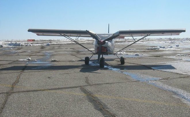 Под Уфой из-за неполадки вынужденно сел легкомоторный самолет
