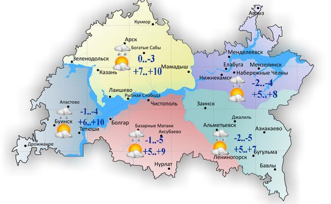 Сегодня в Татарстане без осадков и до +10