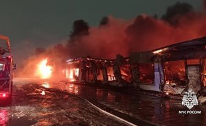 Пожар на авторынке в Челнах удалось полностью ликвидировать