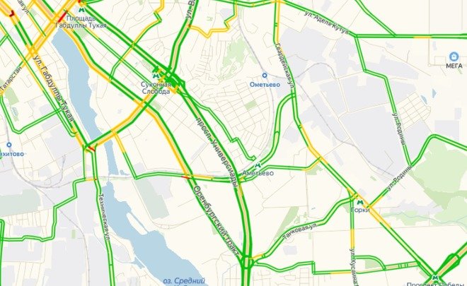 Казань пробки сейчас онлайн карта смотреть онлайн