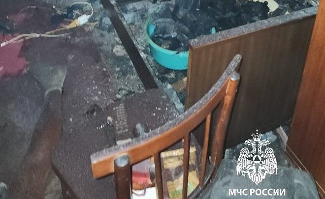 На пожаре в Казани погиб мужчина