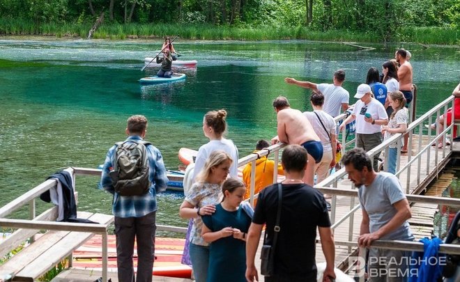 Работы на Голубых озерах в Казани завершены почти на треть