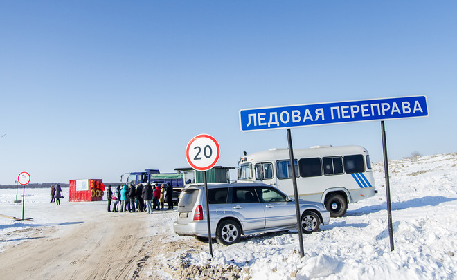В Татарстане начала функционировать первая ледовая переправа