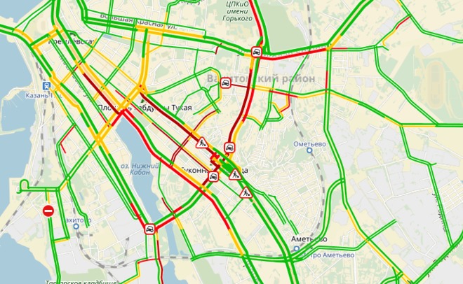 Казань пробки сейчас онлайн карта смотреть онлайн