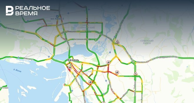 Казань пробки сейчас онлайн карта смотреть онлайн