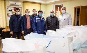 «Нижнекамскнефтехим» передал ЦРНМБ около 6 тысяч медицинских масок