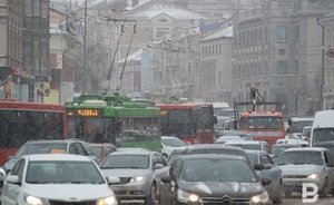 В Казани самая длинная пробка растянулась на 3,5 км