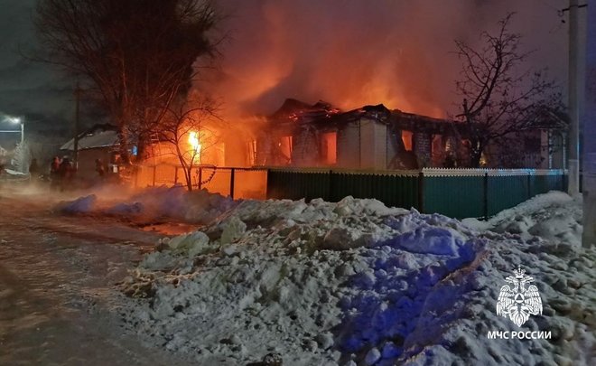 На пожаре в Кукморе погибла пенсионерка