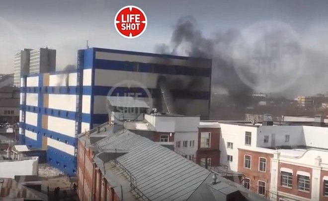 В Москве горит торговый центр «Персей для детей»