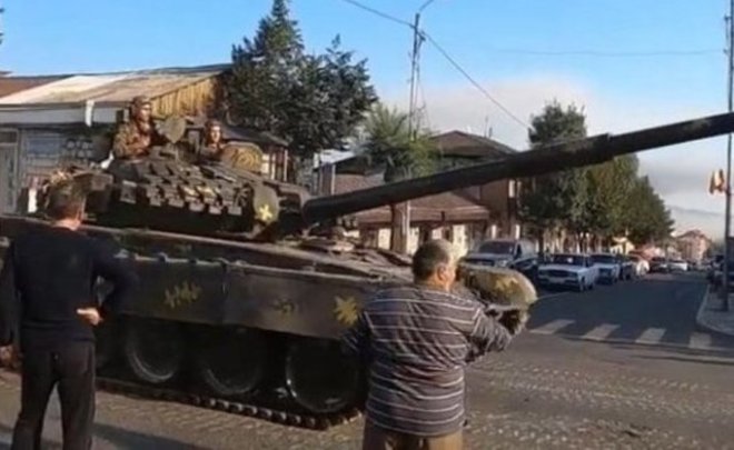 Российские миротворцы направились в Нагорный Карабах