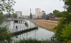 К 10 октября в Казани завершат строительство пешеходного тротуара по улице Назарбаева