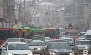 Пробки в Казани вечером достигли 9 баллов