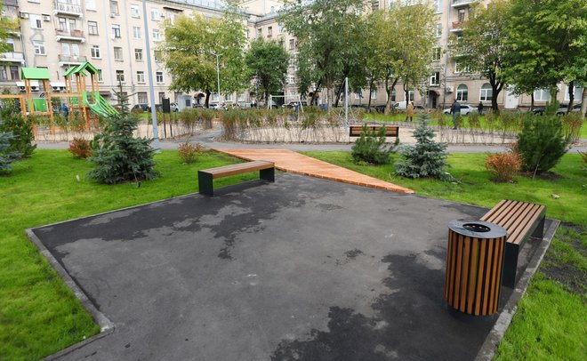 В Казани благоустроили двор домов №49 и №57 по улице Восстания