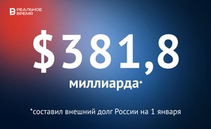 Внешний долг России на 1 января составил $381,8 миллиарда — это много или мало?